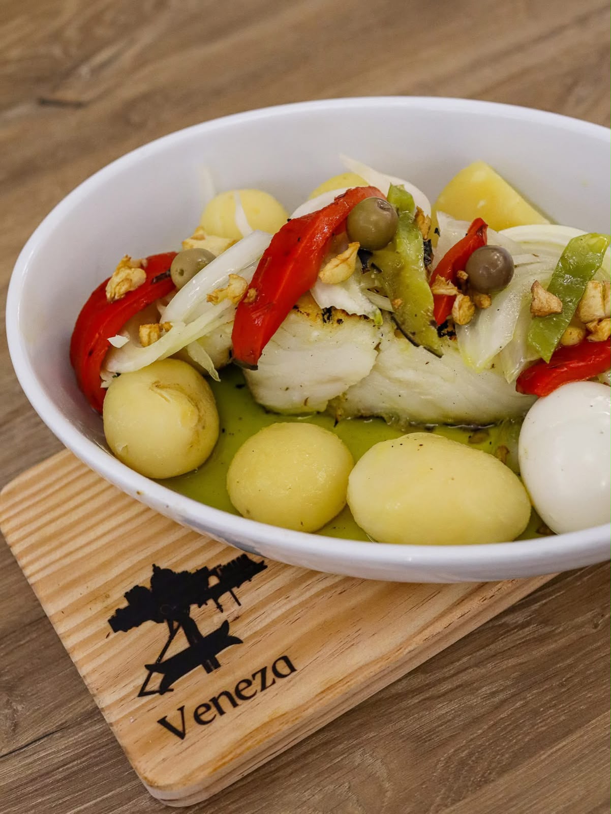 Peixe de cozinha tradicional no Veneza