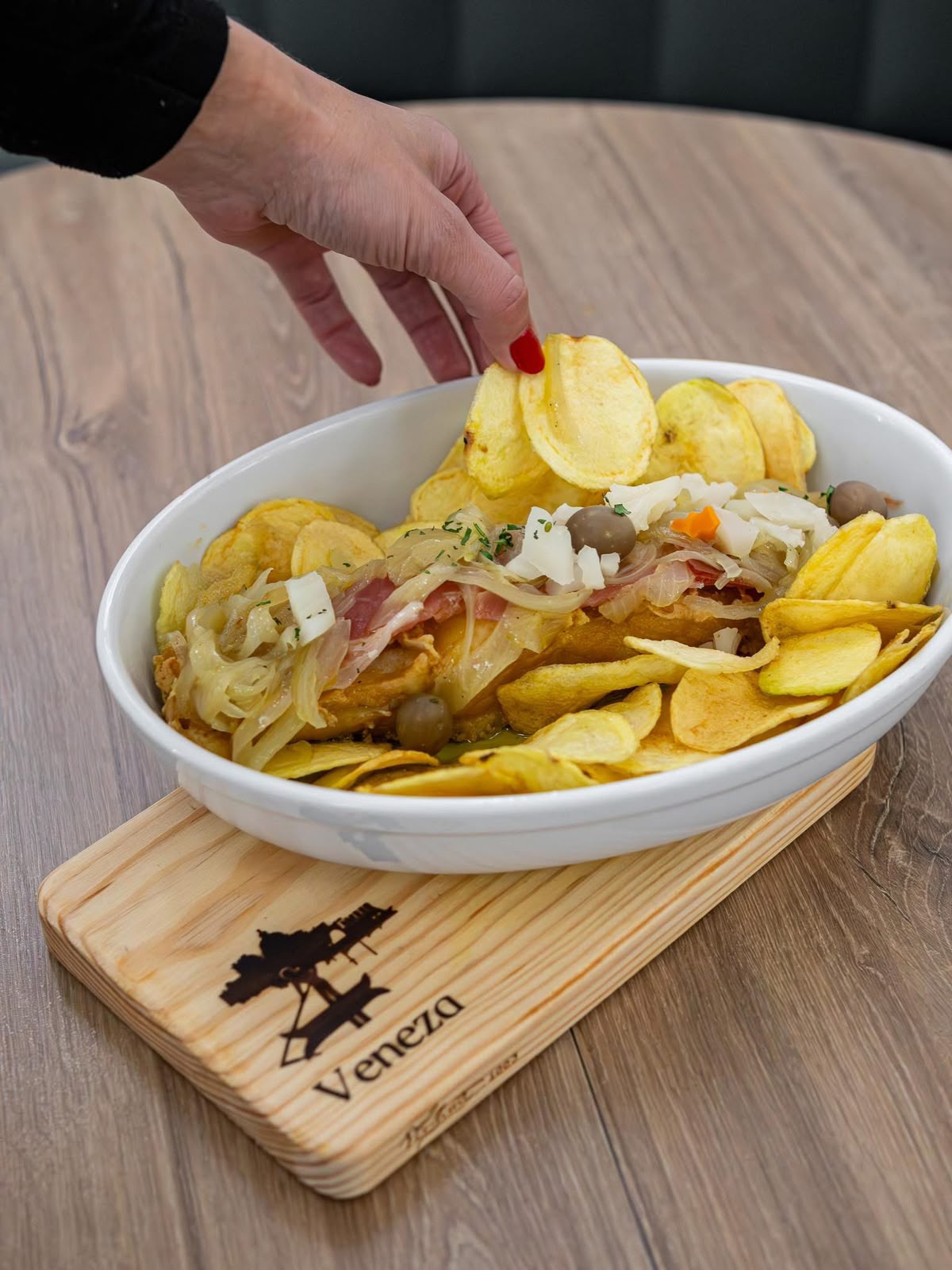 Bacalhau à Zé do Pipo no Restaurante Veneza